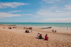 Bognor Regis Beach by Peter Flude. 20th August 2022