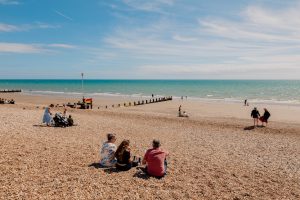 Bognor Regis Beach by Peter Flude. 20th August 2022