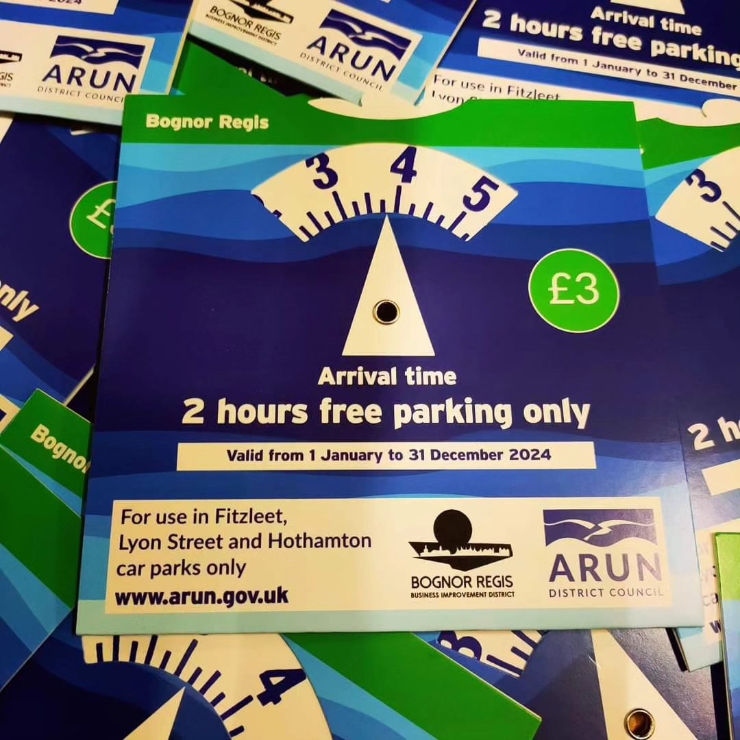 Two hours free parking in Bognor Regis